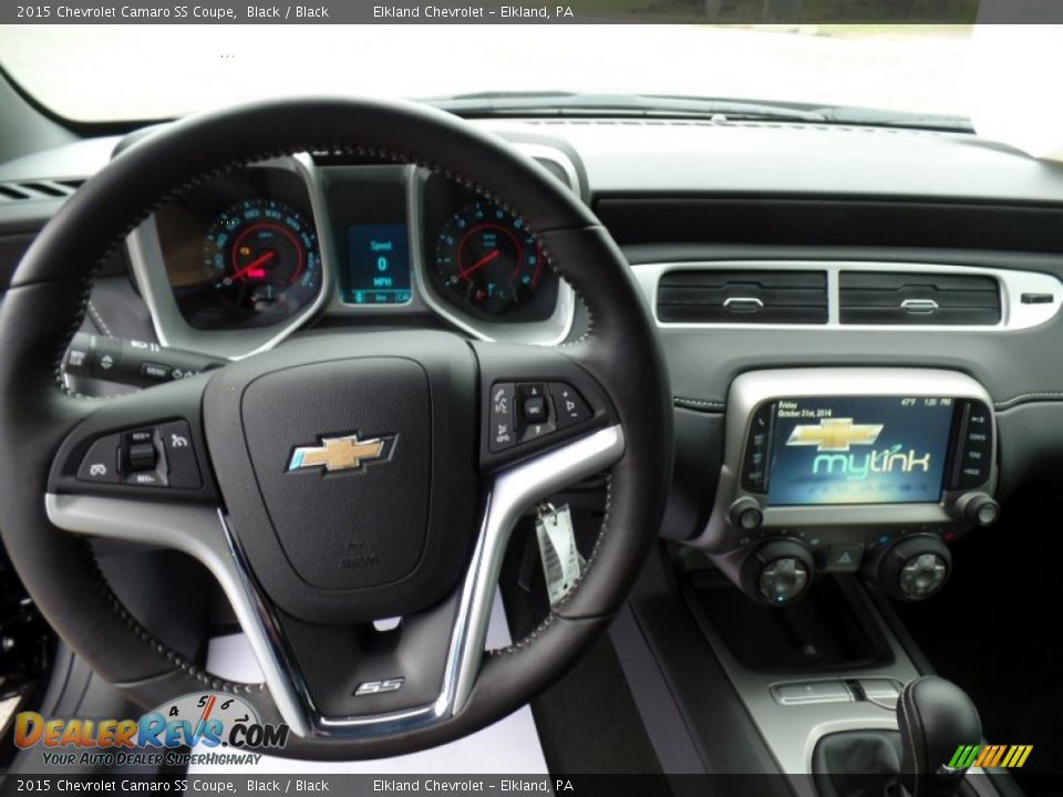 2015 Chevrolet Camaro SS Coupe Black / Black Photo #17