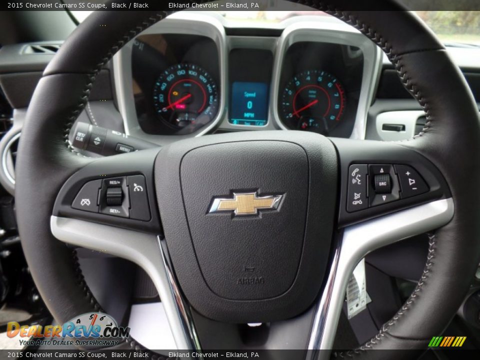 2015 Chevrolet Camaro SS Coupe Black / Black Photo #18