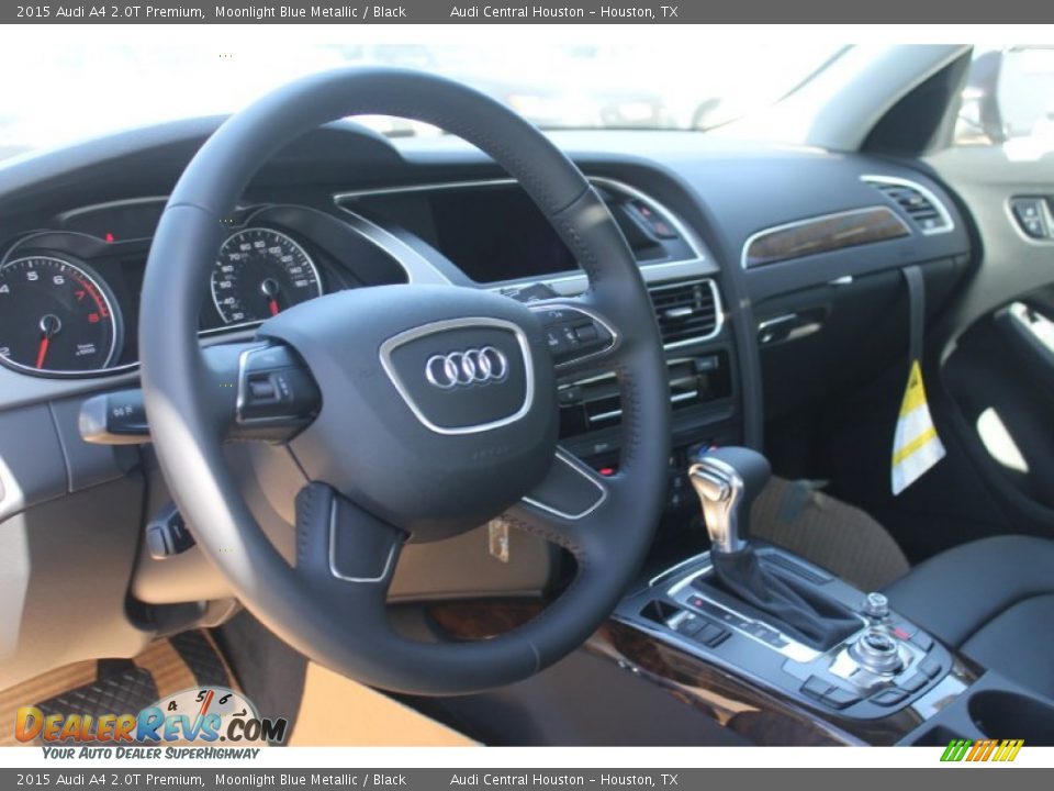 2015 Audi A4 2.0T Premium Moonlight Blue Metallic / Black Photo #12