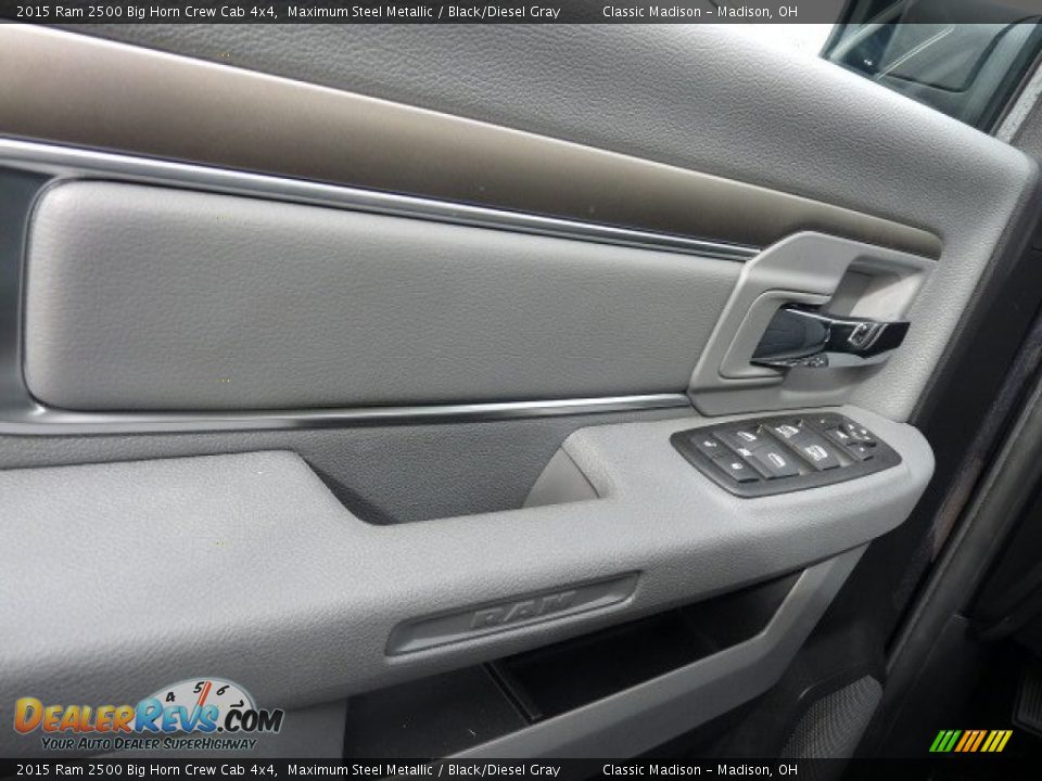 2015 Ram 2500 Big Horn Crew Cab 4x4 Maximum Steel Metallic / Black/Diesel Gray Photo #3