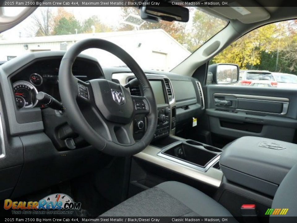 2015 Ram 2500 Big Horn Crew Cab 4x4 Maximum Steel Metallic / Black/Diesel Gray Photo #4