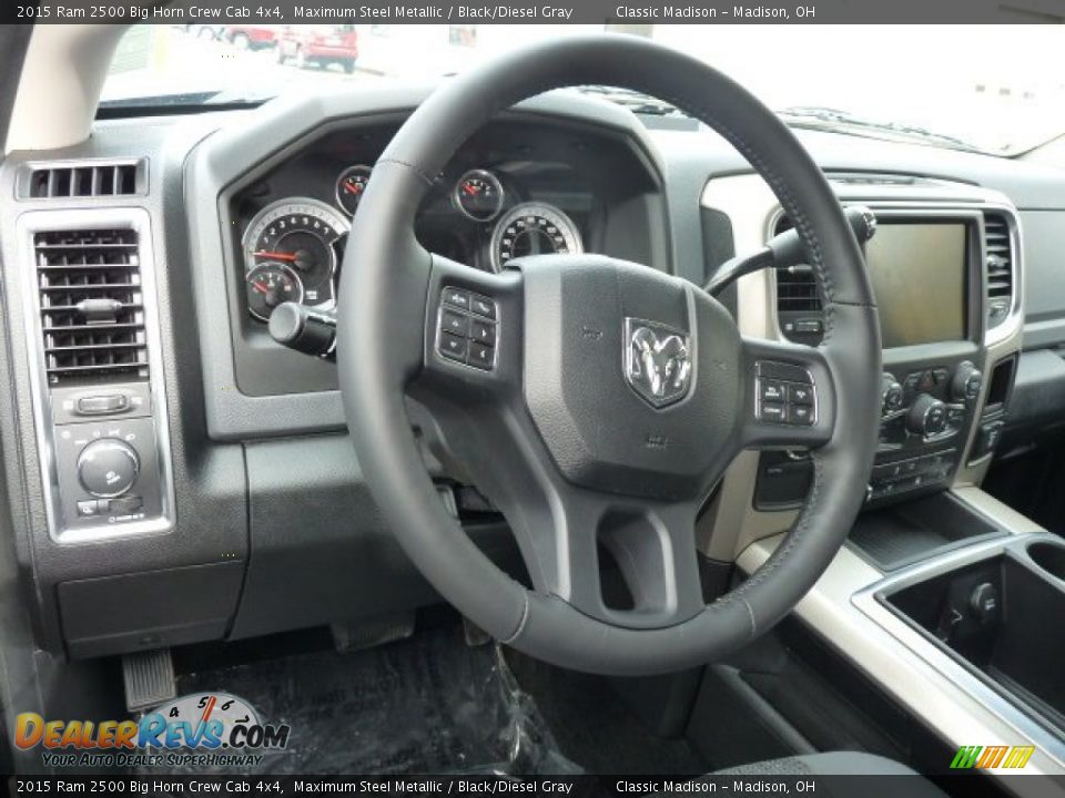 2015 Ram 2500 Big Horn Crew Cab 4x4 Maximum Steel Metallic / Black/Diesel Gray Photo #5