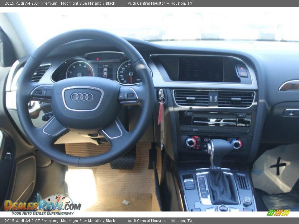 2015 Audi A4 2.0T Premium Moonlight Blue Metallic / Black Photo #16
