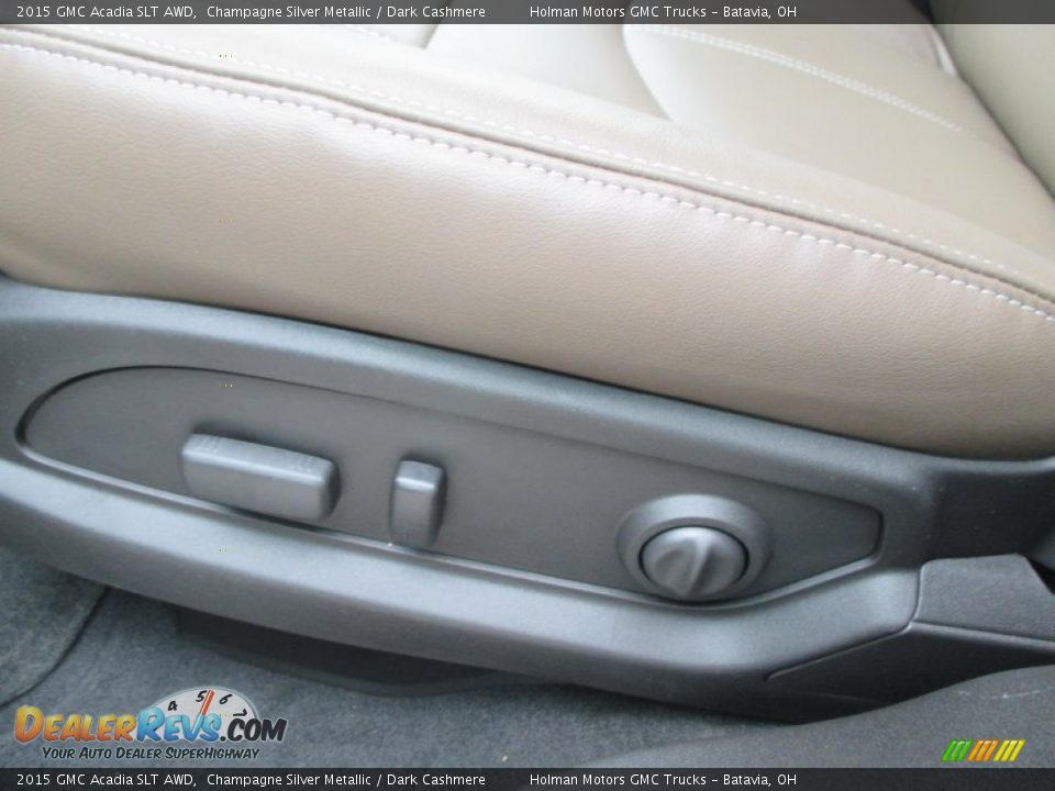 2015 GMC Acadia SLT AWD Champagne Silver Metallic / Dark Cashmere Photo #6