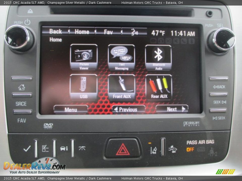 2015 GMC Acadia SLT AWD Champagne Silver Metallic / Dark Cashmere Photo #9