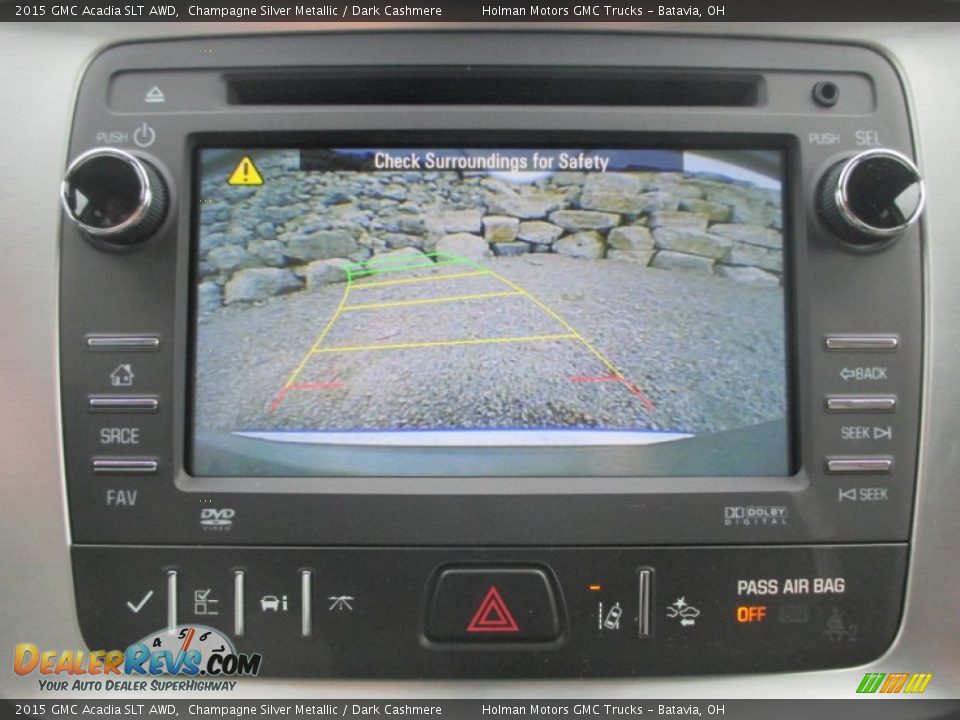 2015 GMC Acadia SLT AWD Champagne Silver Metallic / Dark Cashmere Photo #11