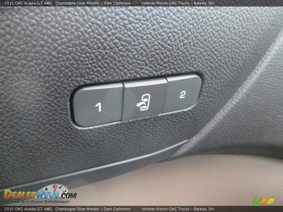 2015 GMC Acadia SLT AWD Champagne Silver Metallic / Dark Cashmere Photo #19
