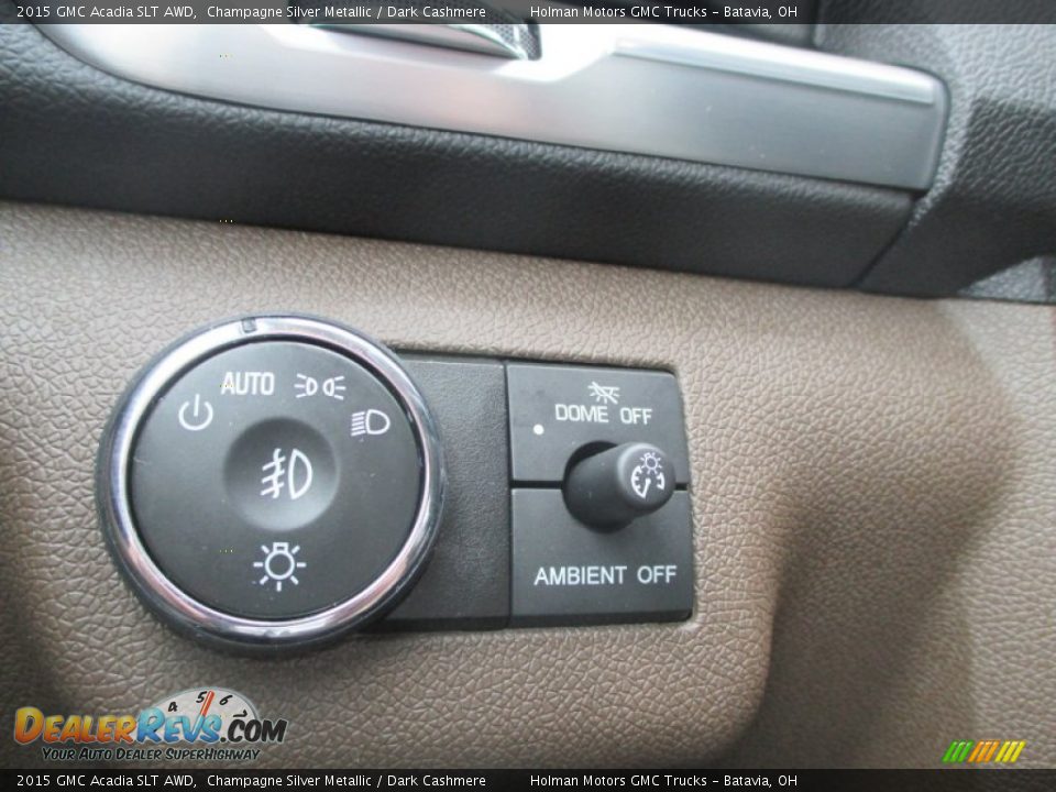 2015 GMC Acadia SLT AWD Champagne Silver Metallic / Dark Cashmere Photo #20