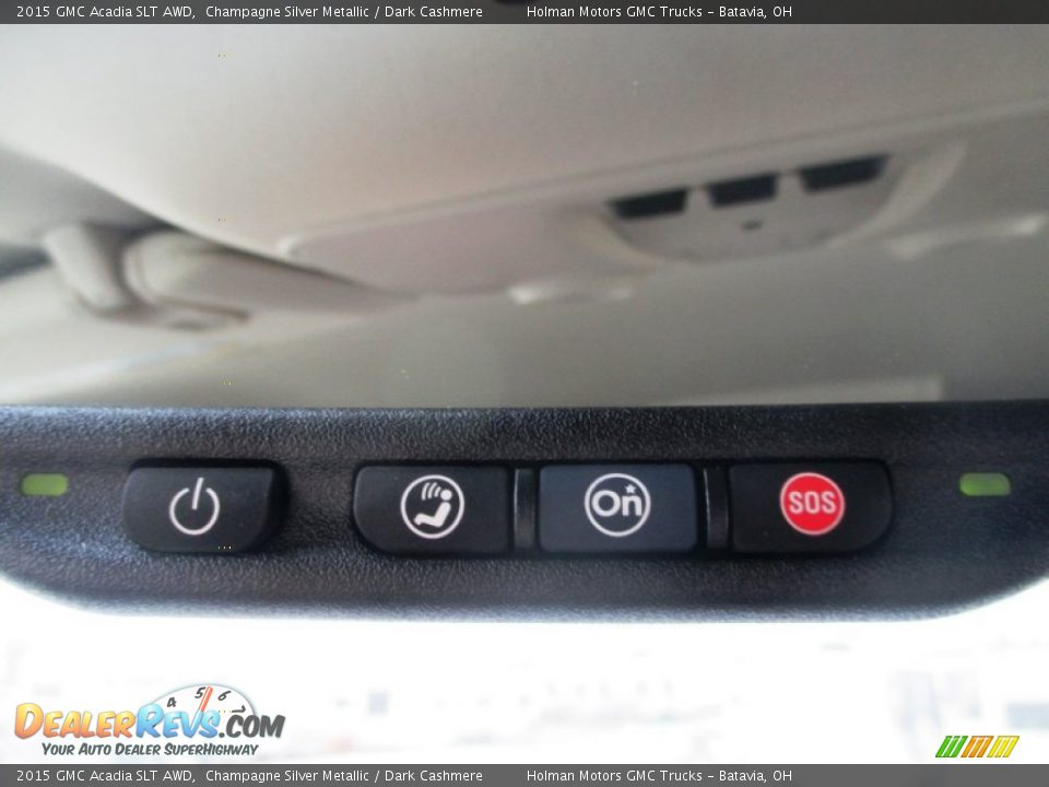2015 GMC Acadia SLT AWD Champagne Silver Metallic / Dark Cashmere Photo #21