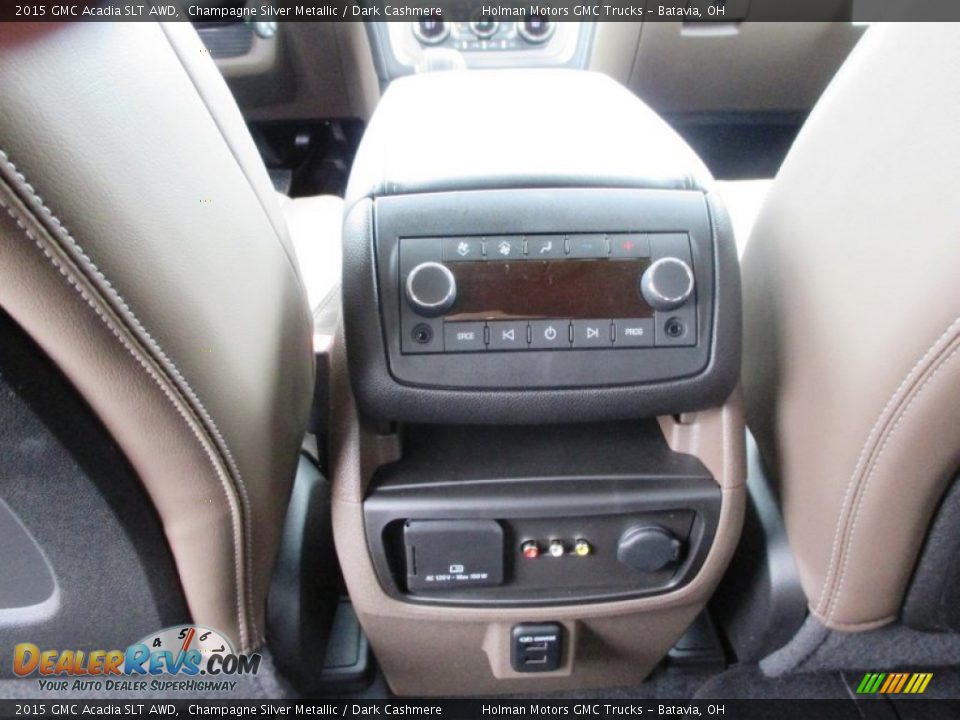 2015 GMC Acadia SLT AWD Champagne Silver Metallic / Dark Cashmere Photo #24