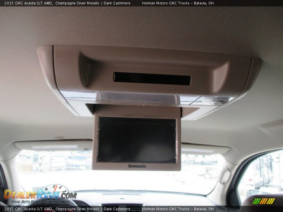 2015 GMC Acadia SLT AWD Champagne Silver Metallic / Dark Cashmere Photo #25