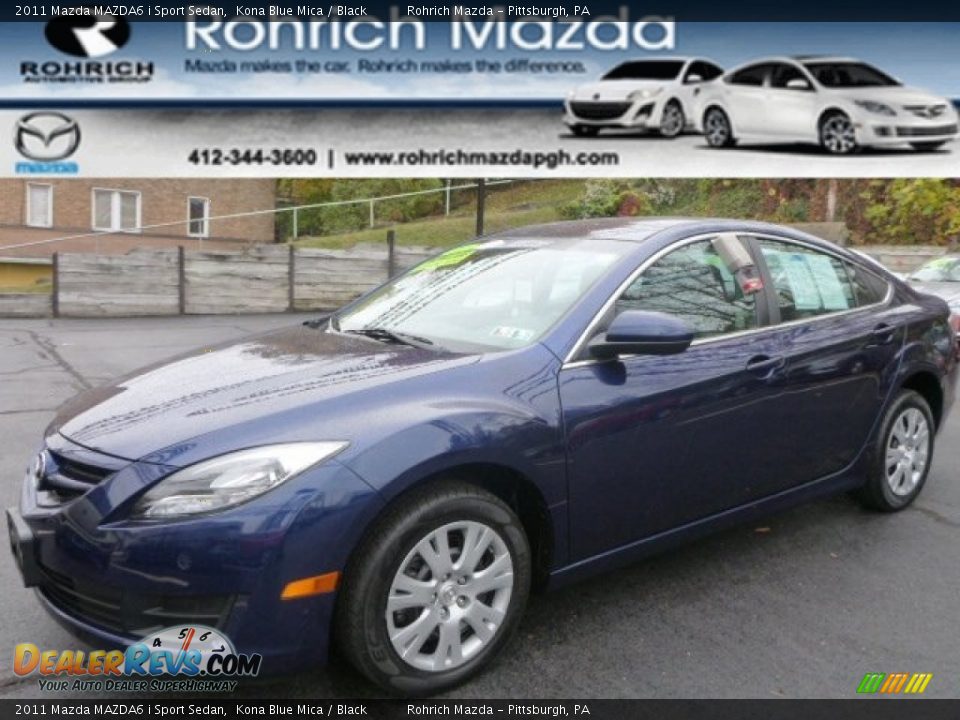 2011 Mazda MAZDA6 i Sport Sedan Kona Blue Mica / Black Photo #1