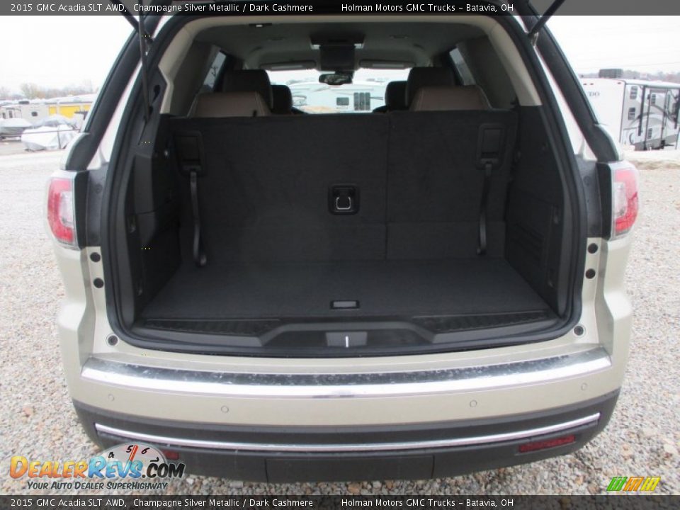 2015 GMC Acadia SLT AWD Champagne Silver Metallic / Dark Cashmere Photo #29