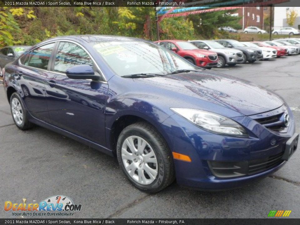 2011 Mazda MAZDA6 i Sport Sedan Kona Blue Mica / Black Photo #3