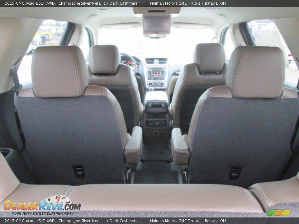 2015 GMC Acadia SLT AWD Champagne Silver Metallic / Dark Cashmere Photo #30