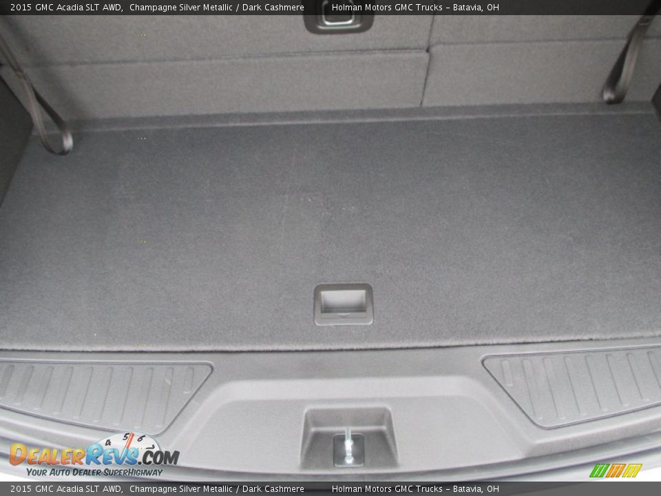 2015 GMC Acadia SLT AWD Champagne Silver Metallic / Dark Cashmere Photo #31