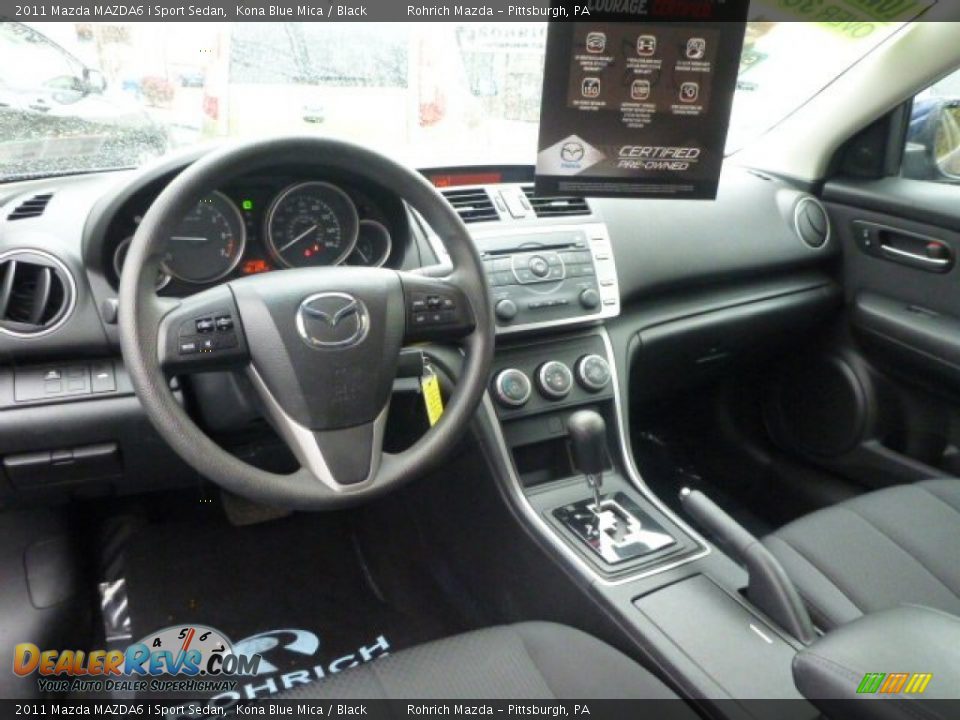 2011 Mazda MAZDA6 i Sport Sedan Kona Blue Mica / Black Photo #6