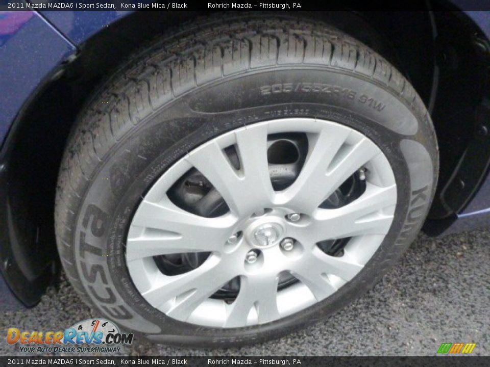 2011 Mazda MAZDA6 i Sport Sedan Kona Blue Mica / Black Photo #8