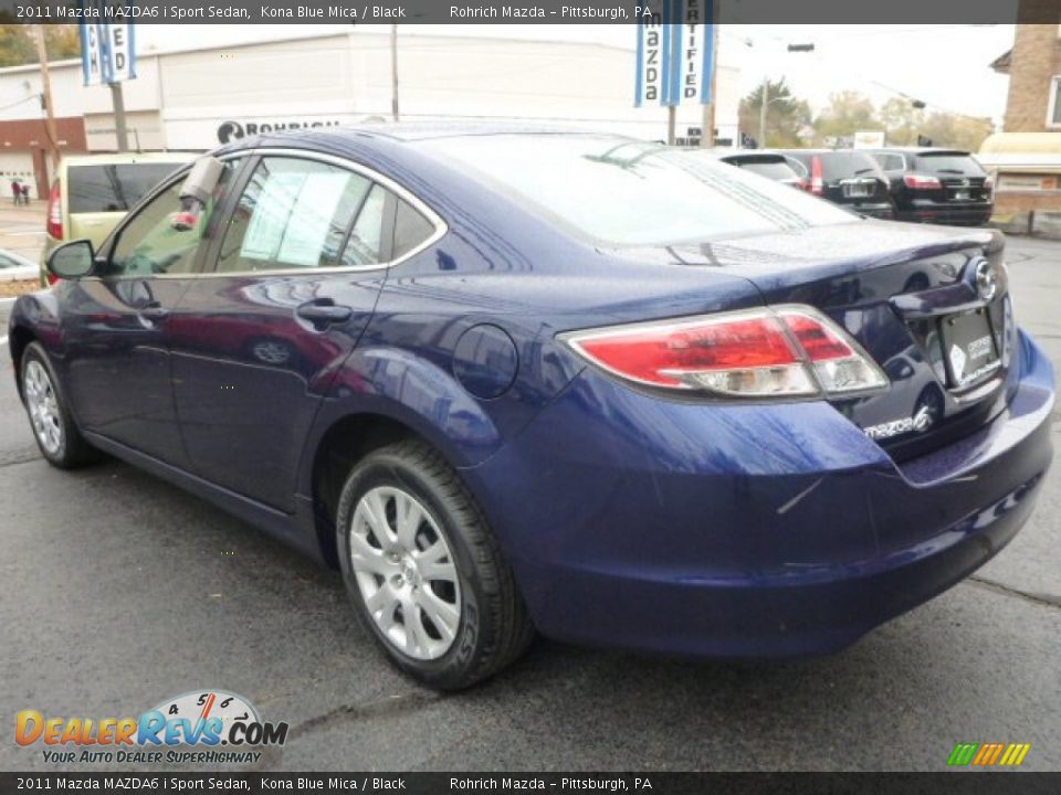 2011 Mazda MAZDA6 i Sport Sedan Kona Blue Mica / Black Photo #10
