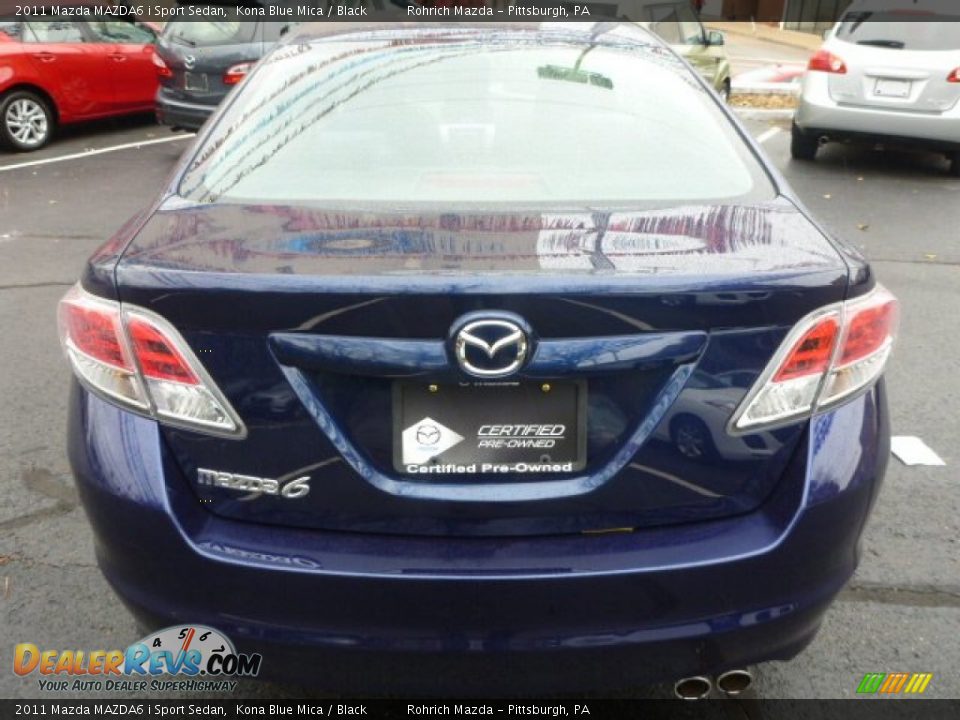 2011 Mazda MAZDA6 i Sport Sedan Kona Blue Mica / Black Photo #11
