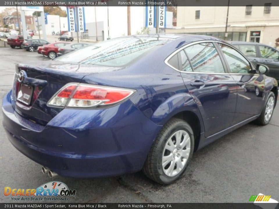 2011 Mazda MAZDA6 i Sport Sedan Kona Blue Mica / Black Photo #12