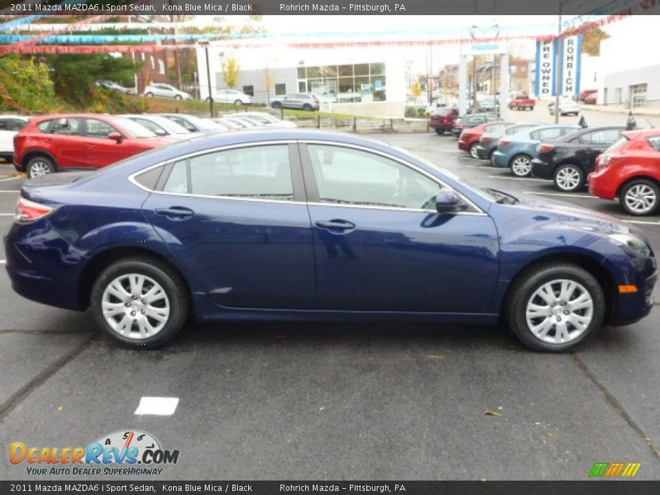2011 Mazda MAZDA6 i Sport Sedan Kona Blue Mica / Black Photo #13