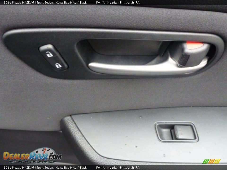 2011 Mazda MAZDA6 i Sport Sedan Kona Blue Mica / Black Photo #15