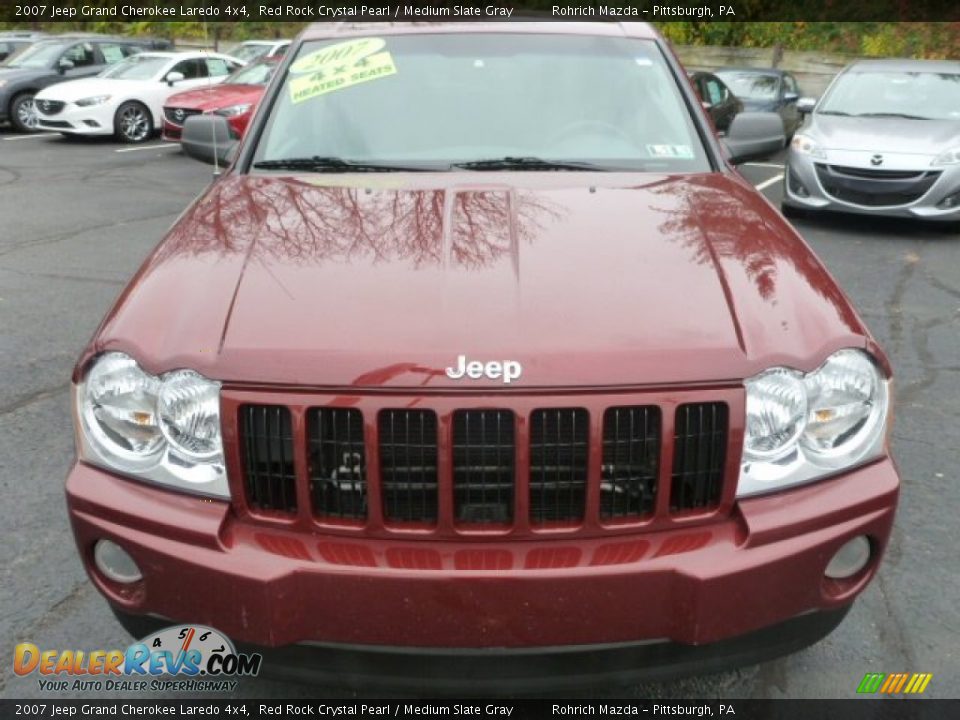 2007 Jeep Grand Cherokee Laredo 4x4 Red Rock Crystal Pearl / Medium Slate Gray Photo #18