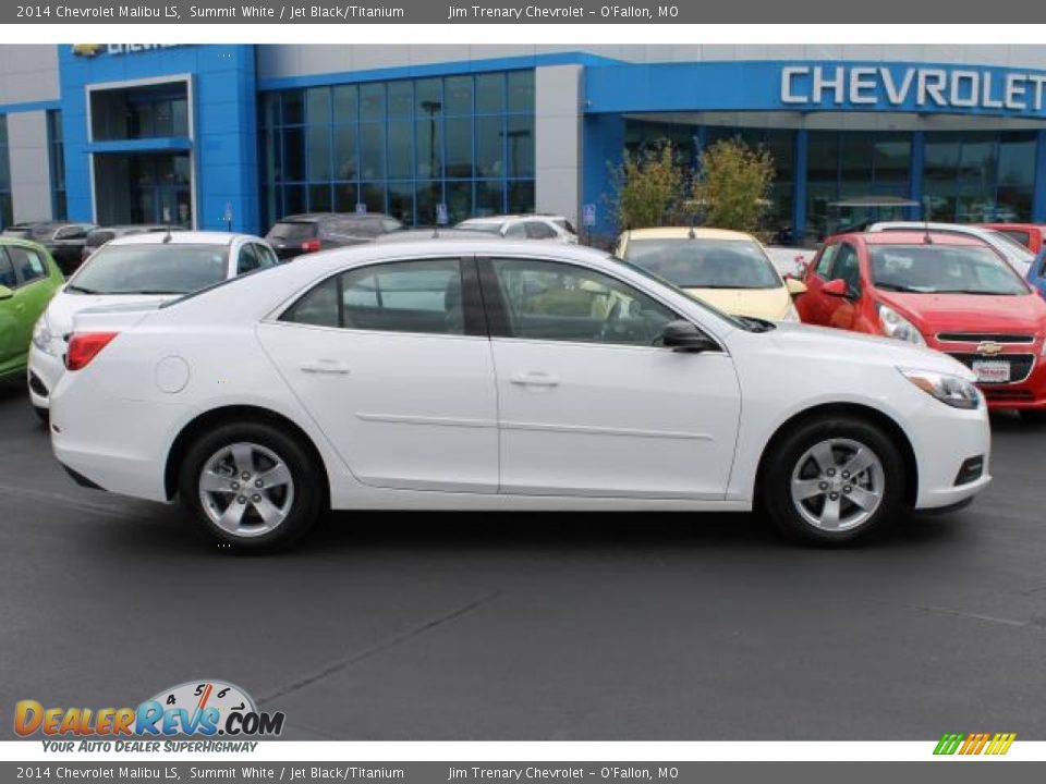 2014 Chevrolet Malibu LS Summit White / Jet Black/Titanium Photo #1