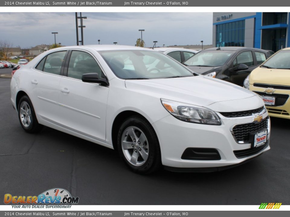 2014 Chevrolet Malibu LS Summit White / Jet Black/Titanium Photo #2