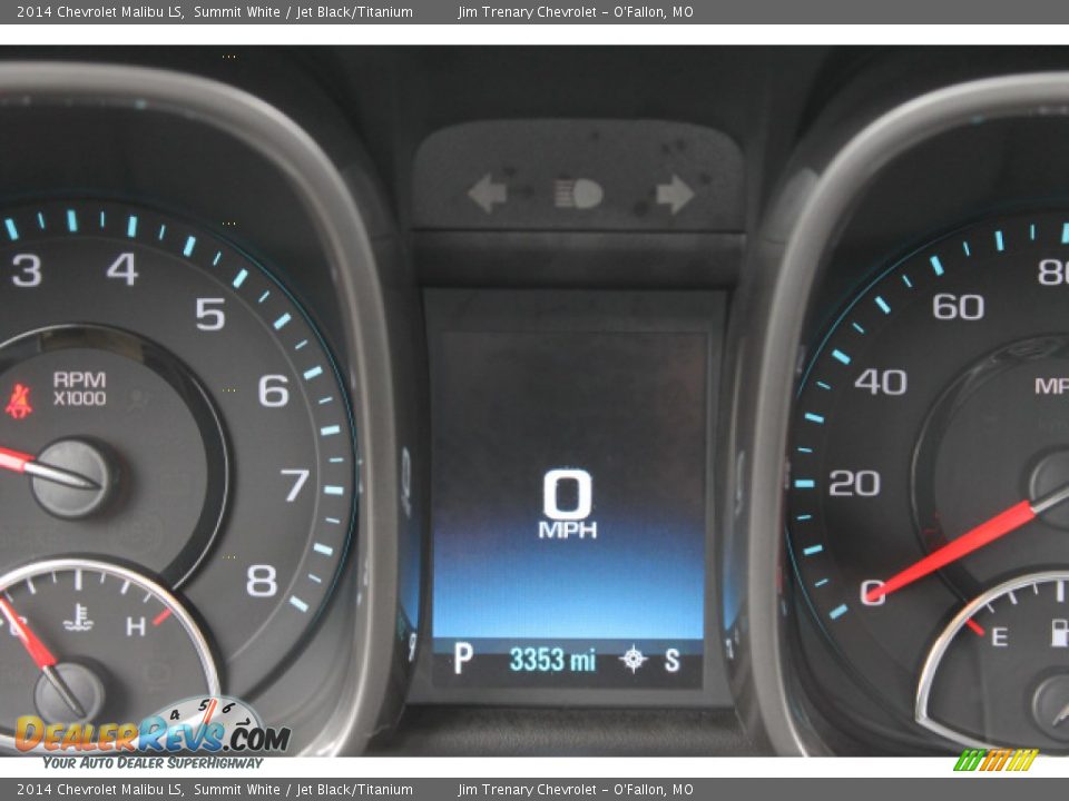 2014 Chevrolet Malibu LS Summit White / Jet Black/Titanium Photo #14