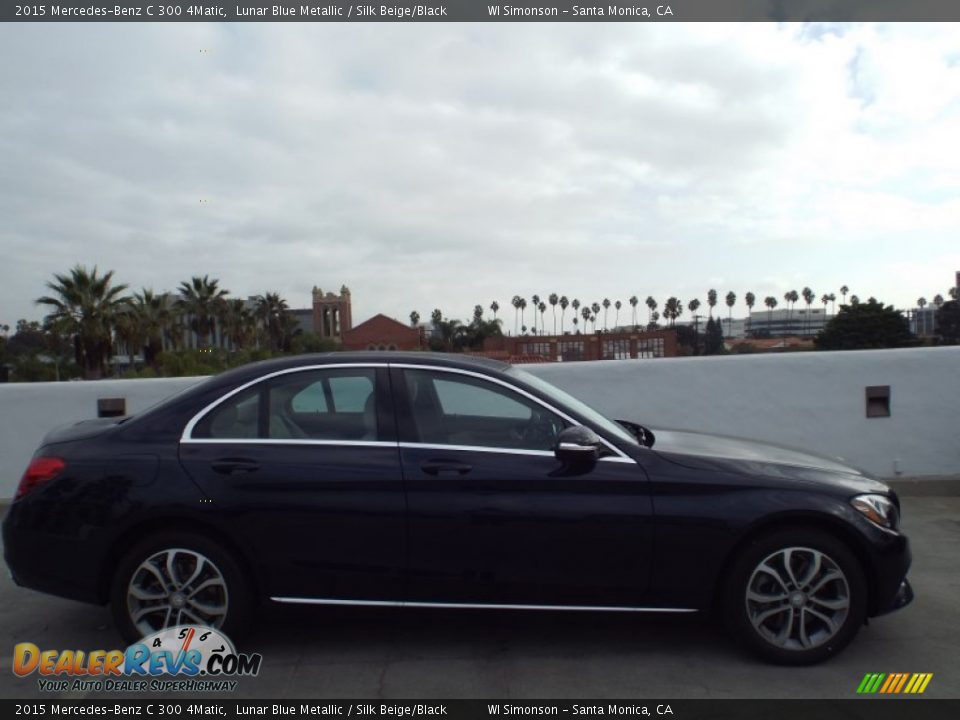 2015 Mercedes-Benz C 300 4Matic Lunar Blue Metallic / Silk Beige/Black Photo #3