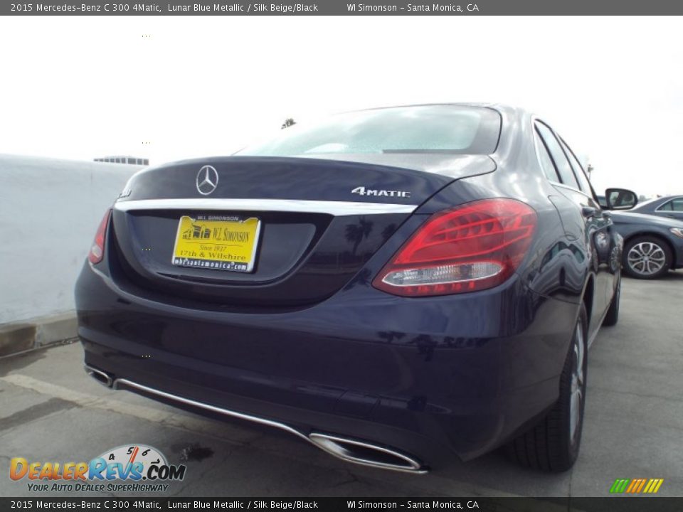 2015 Mercedes-Benz C 300 4Matic Lunar Blue Metallic / Silk Beige/Black Photo #4