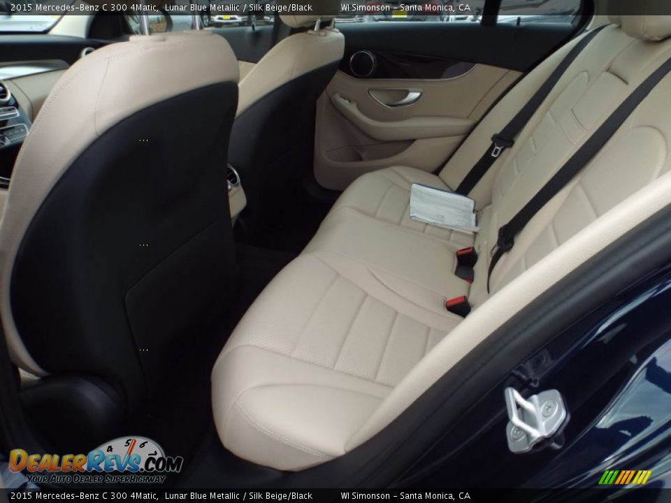 2015 Mercedes-Benz C 300 4Matic Lunar Blue Metallic / Silk Beige/Black Photo #8