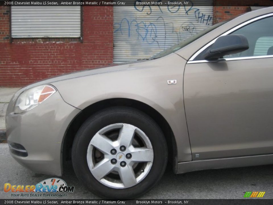 2008 Chevrolet Malibu LS Sedan Amber Bronze Metallic / Titanium Gray Photo #6