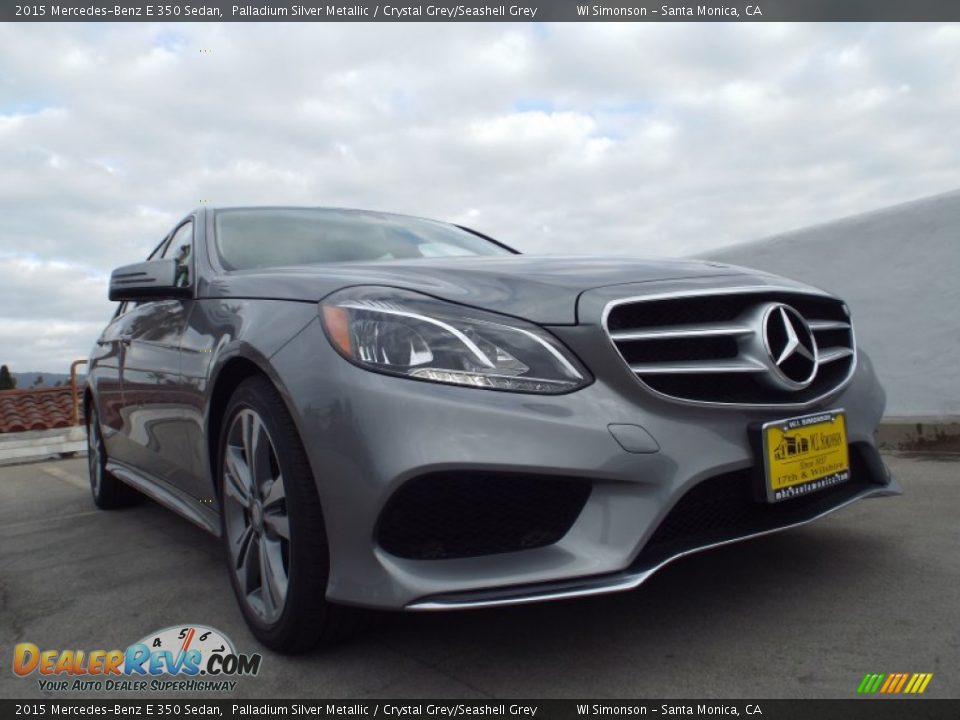 2015 Mercedes-Benz E 350 Sedan Palladium Silver Metallic / Crystal Grey/Seashell Grey Photo #11