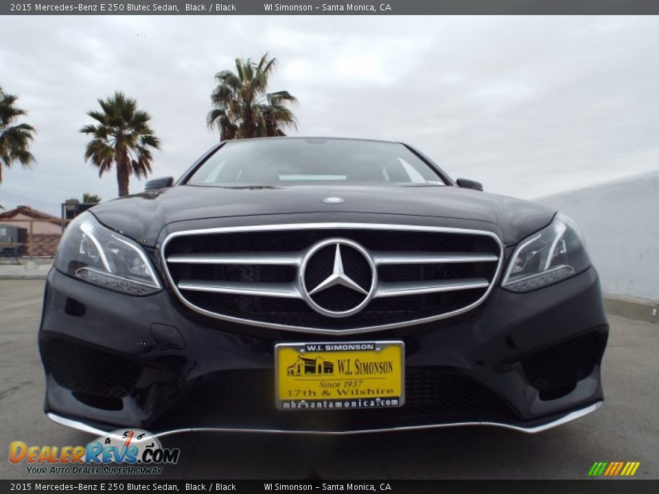 2015 Mercedes-Benz E 250 Blutec Sedan Black / Black Photo #2