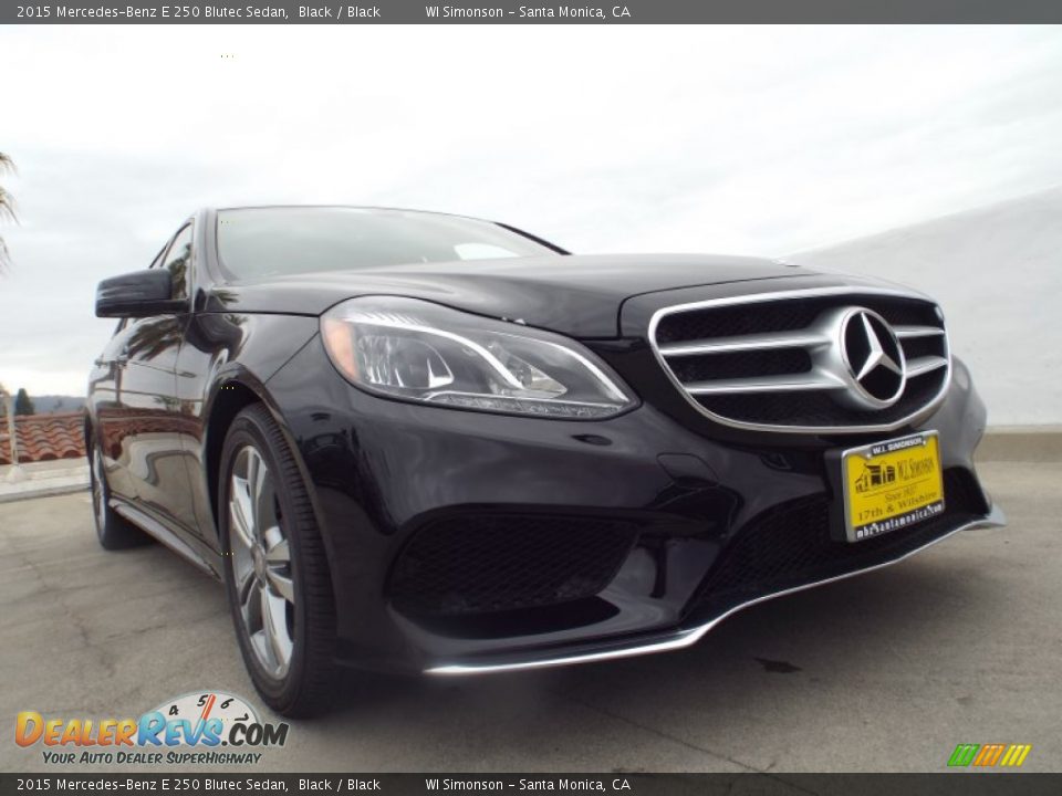 2015 Mercedes-Benz E 250 Blutec Sedan Black / Black Photo #11