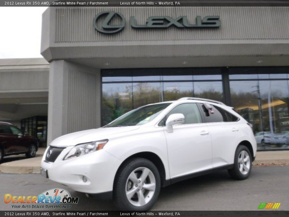 2012 Lexus RX 350 AWD Starfire White Pearl / Parchment Photo #1
