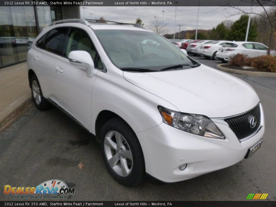 2012 Lexus RX 350 AWD Starfire White Pearl / Parchment Photo #3