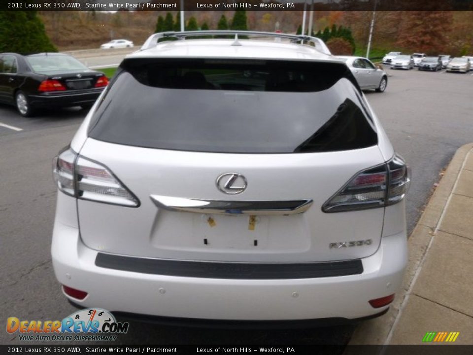 2012 Lexus RX 350 AWD Starfire White Pearl / Parchment Photo #6