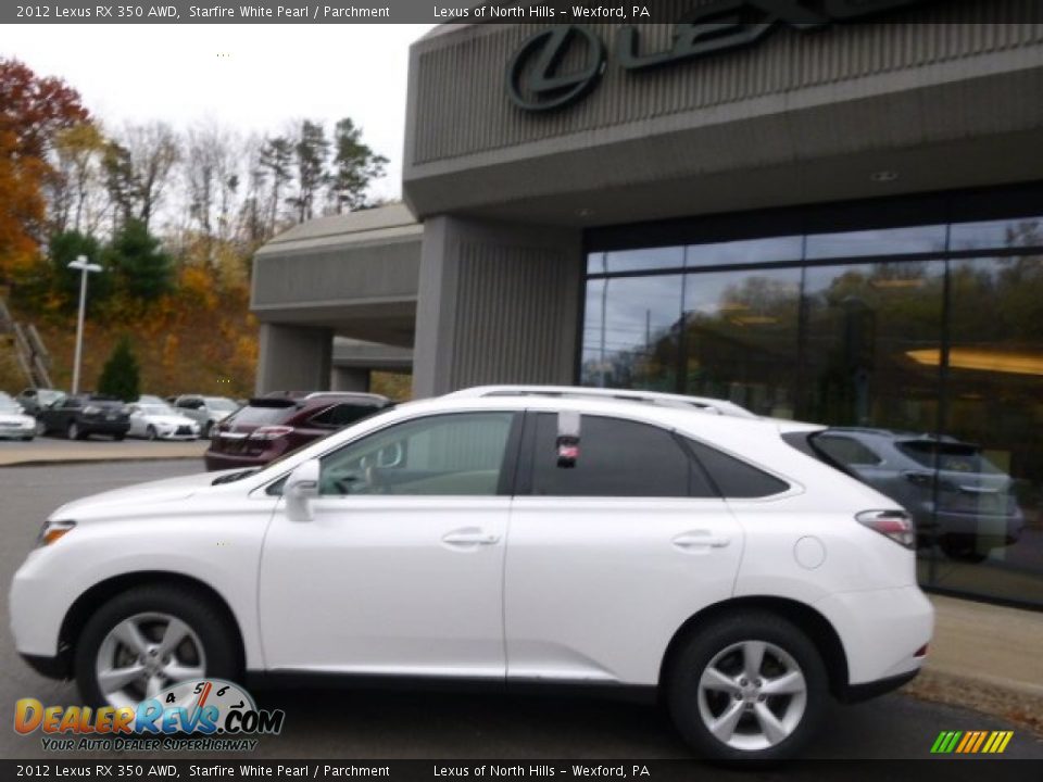 2012 Lexus RX 350 AWD Starfire White Pearl / Parchment Photo #8