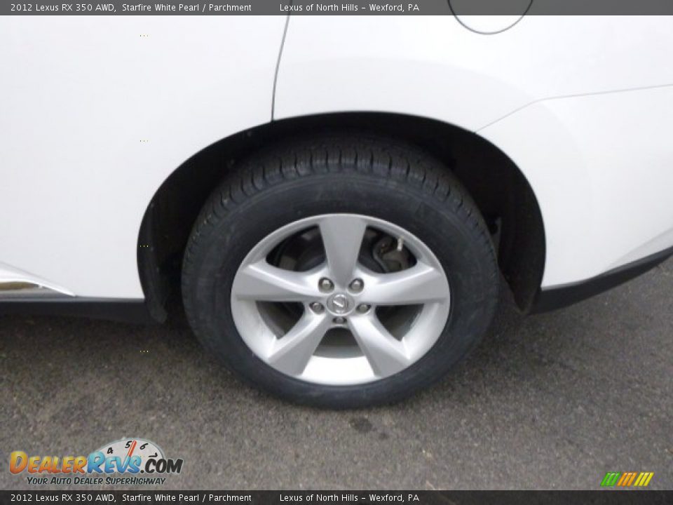 2012 Lexus RX 350 AWD Starfire White Pearl / Parchment Photo #9