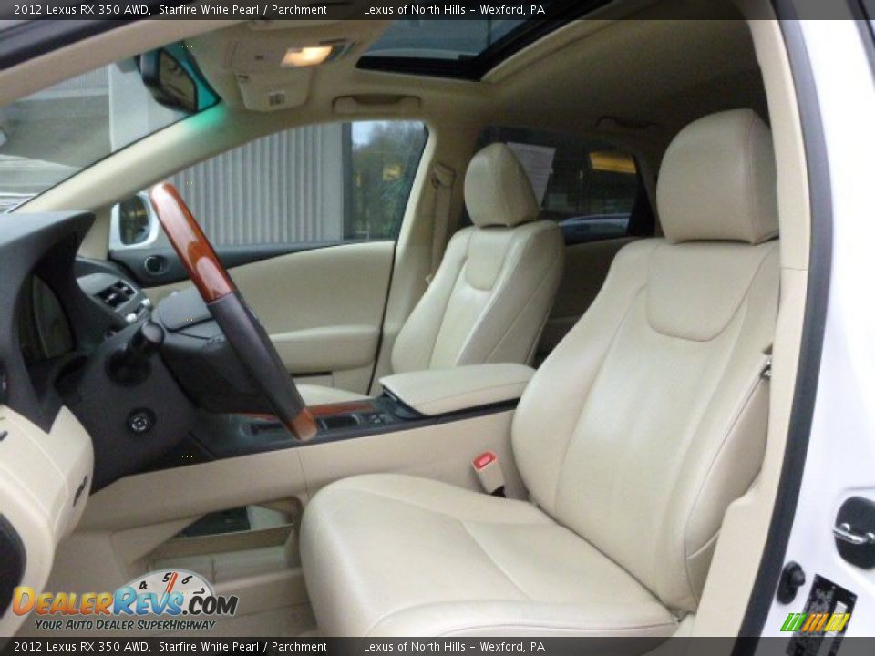 2012 Lexus RX 350 AWD Starfire White Pearl / Parchment Photo #10