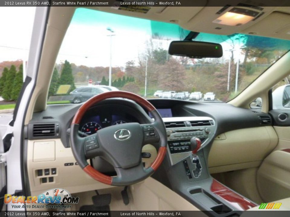 2012 Lexus RX 350 AWD Starfire White Pearl / Parchment Photo #12