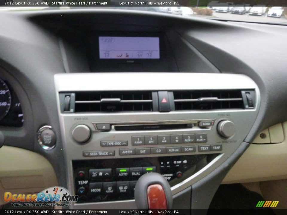 2012 Lexus RX 350 AWD Starfire White Pearl / Parchment Photo #14