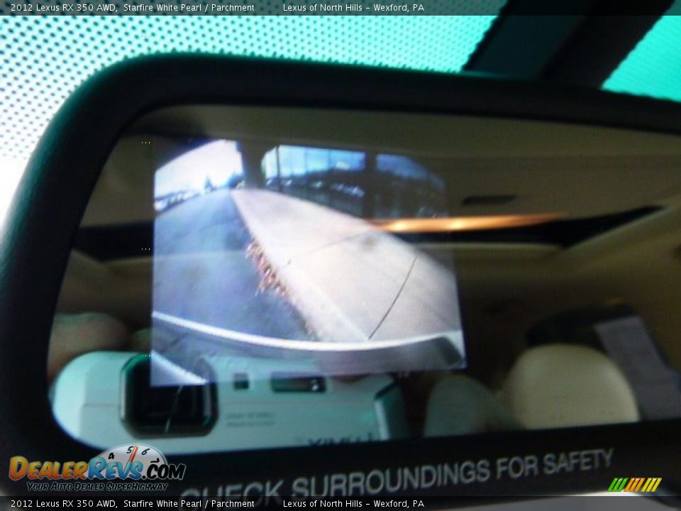 2012 Lexus RX 350 AWD Starfire White Pearl / Parchment Photo #16