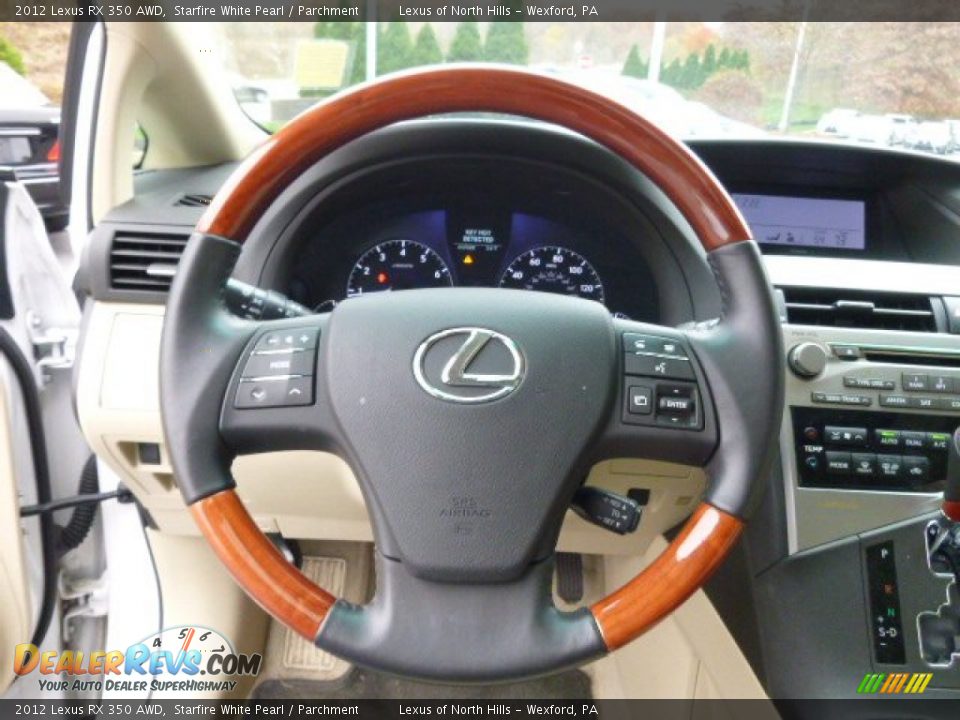 2012 Lexus RX 350 AWD Starfire White Pearl / Parchment Photo #18