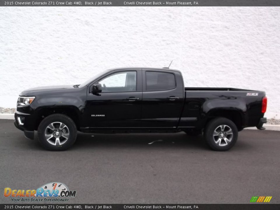 Black 2015 Chevrolet Colorado Z71 Crew Cab 4WD Photo #2