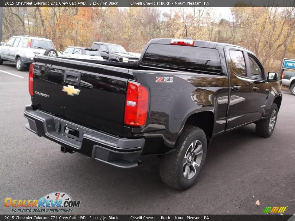 2015 Chevrolet Colorado Z71 Crew Cab 4WD Black / Jet Black Photo #7